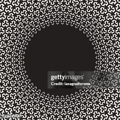 Pattern Around Frame Circular Pattern Frame Seamless Vector High-Res Vector Graphic - Getty ...