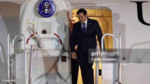 Secretary of State Marco Rubio arrives in Panama as his first international trip under the Trump Administration on February 01, 2025. Rubio will...