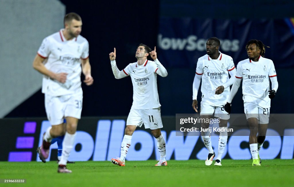 GNK Dinamo v AC Milan - UEFA Champions League 2024/25 League Phase MD8
