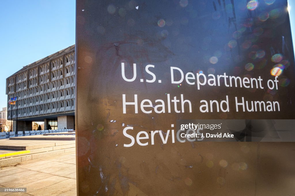 Hhs Building A sign marks the location of the U.S. Department of Health and Human ...