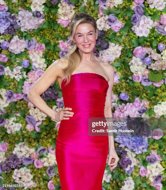 Renée Zellweger attends the "Bridget Jones: Mad About The Boy" World Premiere at the Odeon Luxe Leicester Square on January 29, 2025 in London,...