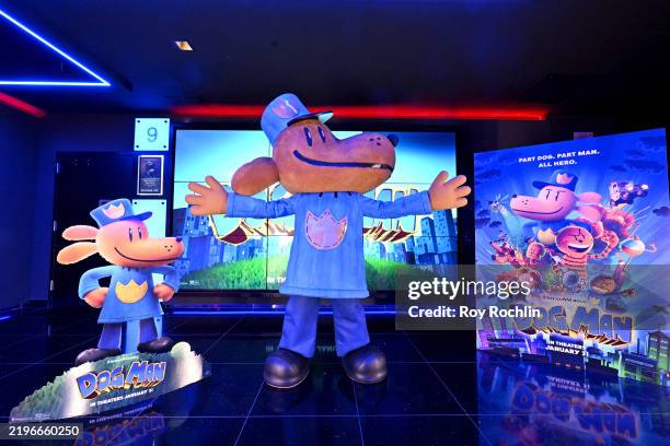 Dog Man attends as DreamWorks Animation presents a special screening of Dog Man at Regal Union Square on January 29, 2025 in New York City.