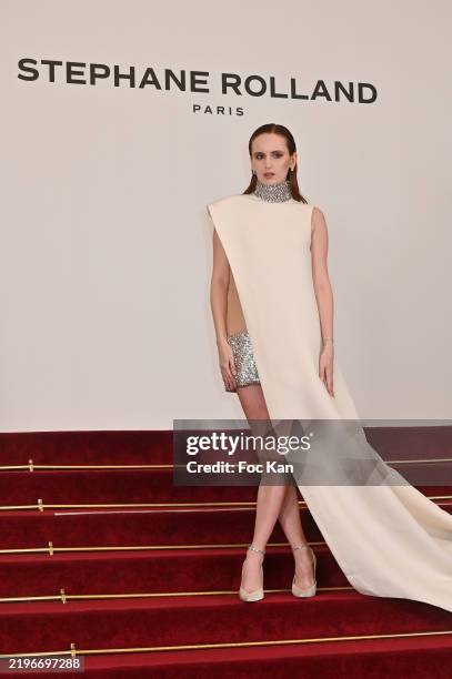 Agatha Maksimova attends the Stéphane Rolland Haute Couture Spring-Summer 2025 show as part of Paris Fashion Week on January 28, 2025 in Paris,...