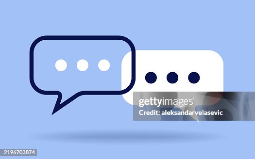 Speech Bubbles Talking Chatting Discussing Concept Speech Bubbles Talking Chatting Discussing Concept