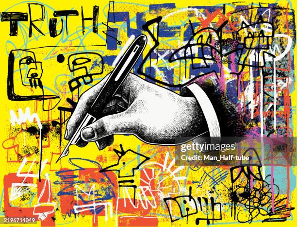 ilustrações de stock, clip art, desenhos animados e ícones de writing hand - editor