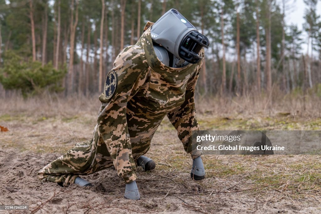Ukrainian Military Held A Demonstration Of FPV Drones Controlled Via Optical Fiber In Kyiv Oblast