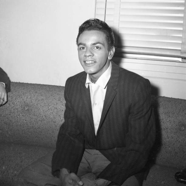 Johnny Mathis candid smiling circa 1960.