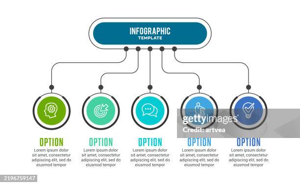 infographic element - 8 step process stock illustrations