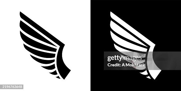 Wing icon. Wing icon.