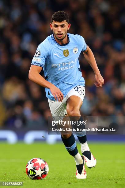 Matheus Nunes of Manchester City in action during the UEFA Champions