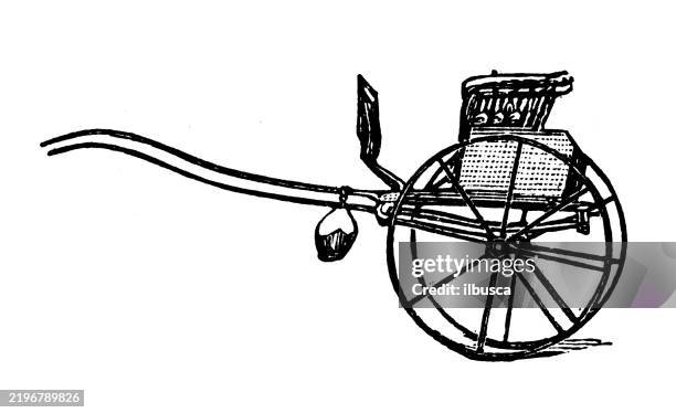 dennet - rickshaw stock illustrations
