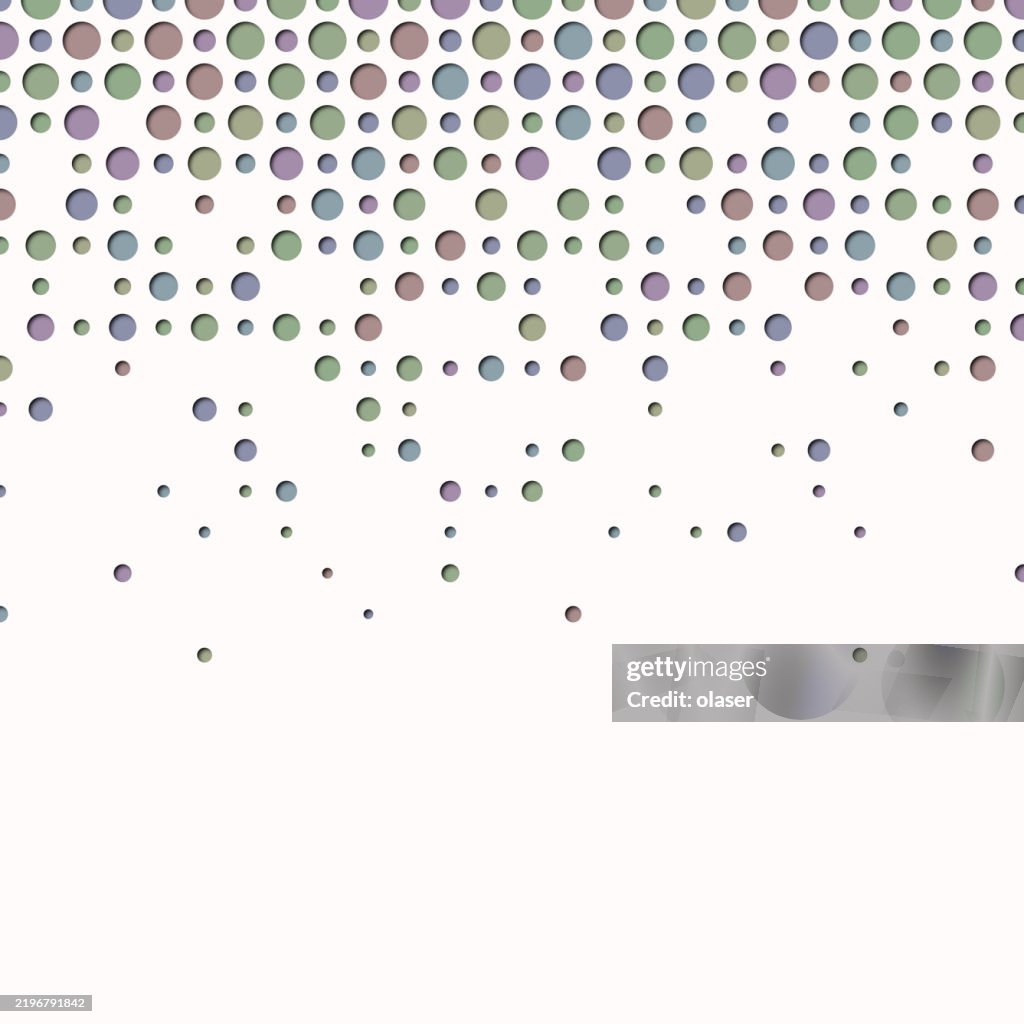 Falling Polka Dot Pattern With Gradual Dispersion High-Res Vector ...