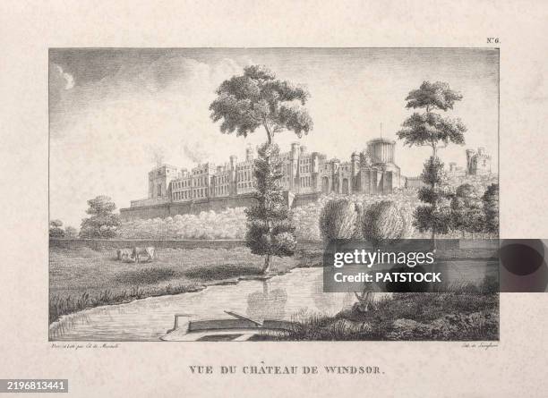 windsor palace near london - palacio fotografías e imágenes de stock