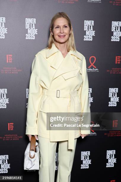 Kelly Rutherford attends the 22nd "Diner De La Mode" to Benefit Sidaction as part of Paris Fashion Week at Pavillon Vendome on January 30, 2025 in...