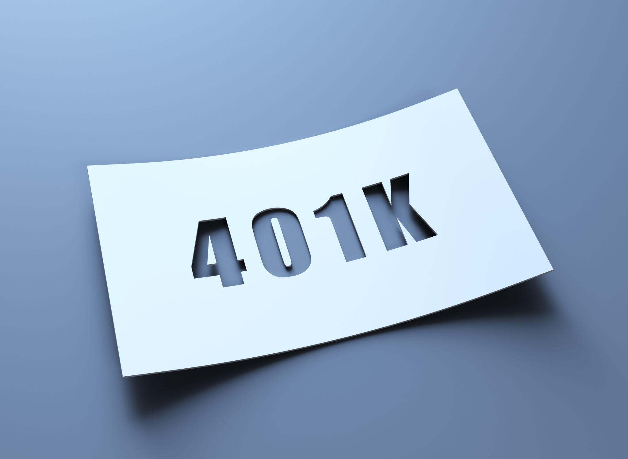 401K Paper cut out 401K Paper cut out