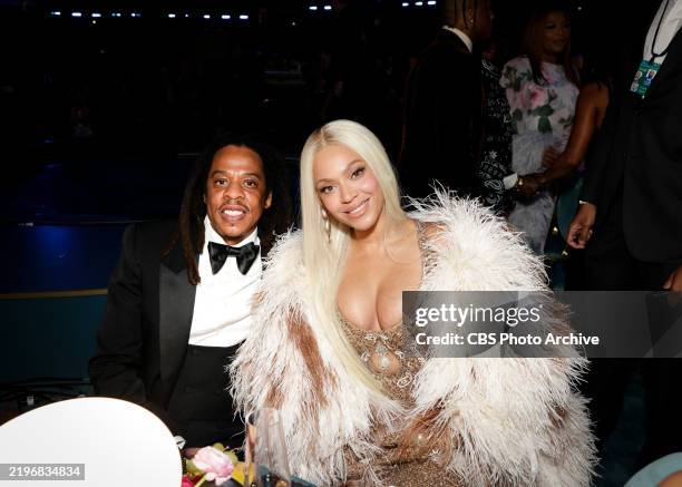 Jay-Z and Beyonce at The 67th Annual Grammy Awards, airing live from Crypto.com Arena in Los Angeles, California, Sunday, Feb. 2 on the CBS...