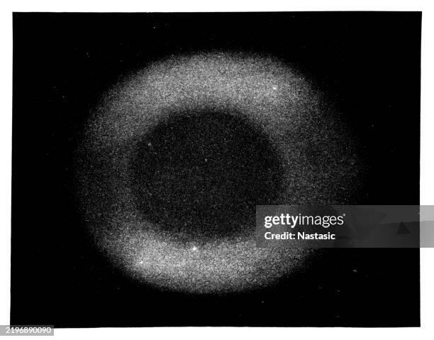 ring nebula in lyra - lyra constellation stock illustrations