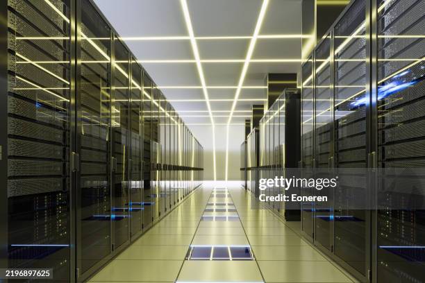 data center futuristico - data center foto e immagini stock
