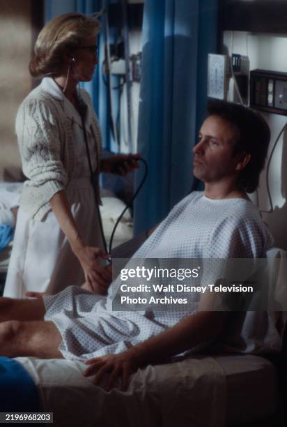 Nancy Morgan, John Ritter appearing in the ABC tv series 'Hooperman ...