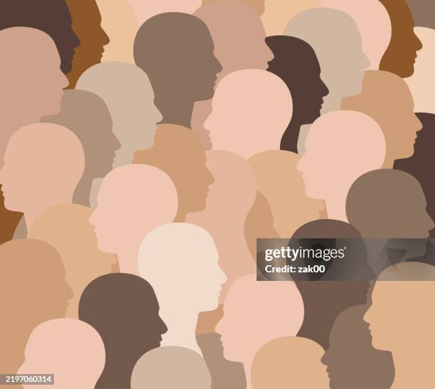 illustrazioni stock, clip art, cartoni animati e icone di tendenza di gruppo di persone. - uguaglianza razziale