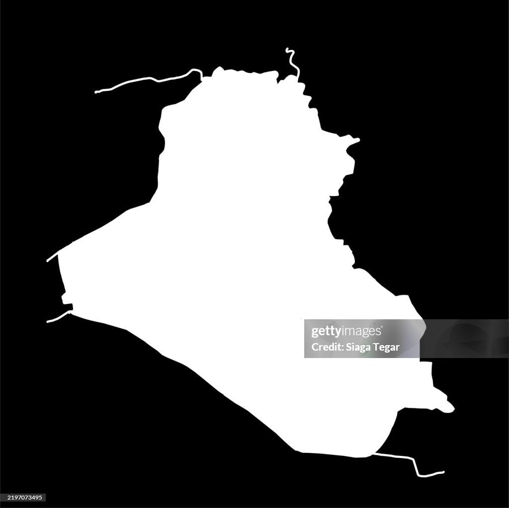 Iraq Map Simple Map Of Iraq Simple Outline High-Res Vector Graphic - Getty Images