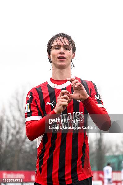 Comotto Christian Comotto of AC Milan U20 celebrates after scoring the his ...
