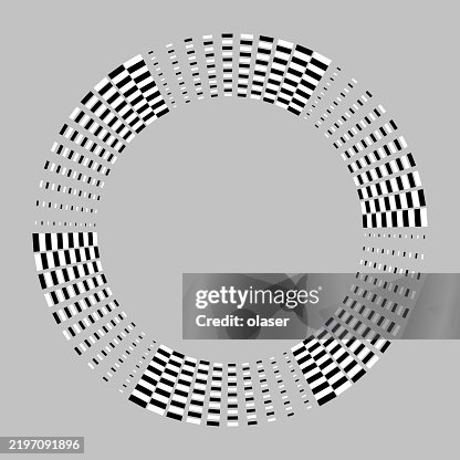 3d Checked Circular Rotating Squares Pattern High-Res Vector Graphic ...