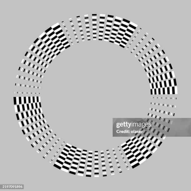 3d Checked Circular Rotating Squares Pattern High-Res Vector Graphic ...
