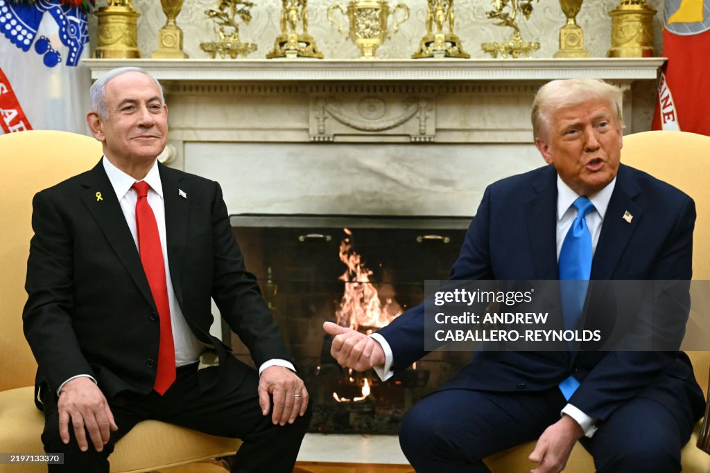 TOPSHOT-US-ISRAEL-DIPLOMACY-NETANYAHU-TRUMP