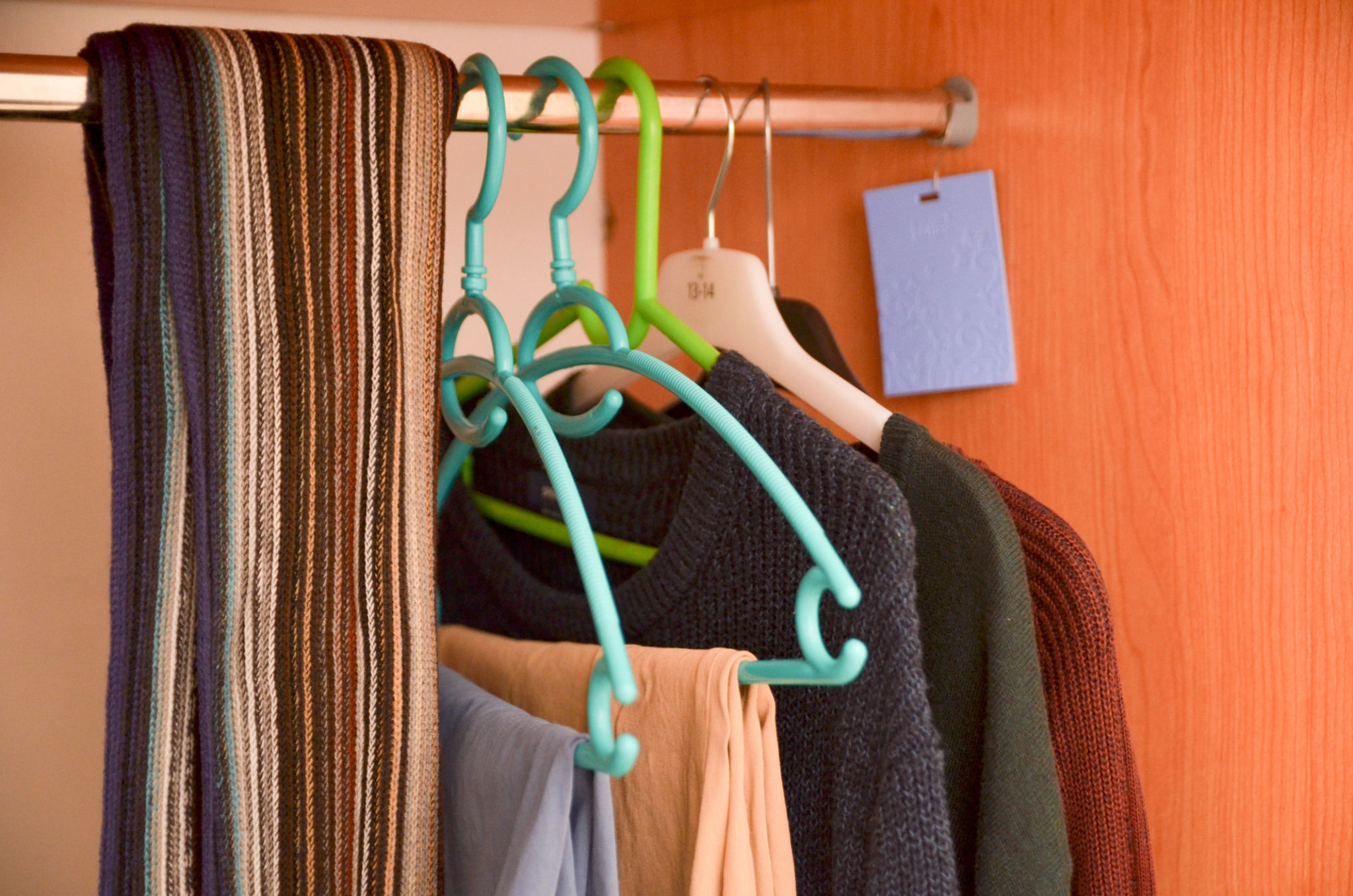 decluttered closet