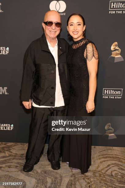 Paul Shaffer and Victoria Lily Shaffer attend the 67th Annual GRAMMY Awards Pre-GRAMMY Gala & GRAMMY Salute to Industry Icons Honoring Jody Gerson on...