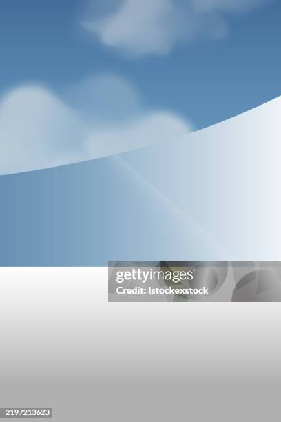 3d background. empty scene vector illustration. - clean simple website templates stock illustrations