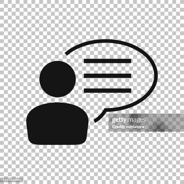 communication icons - thought bubble transparent stock illustrations