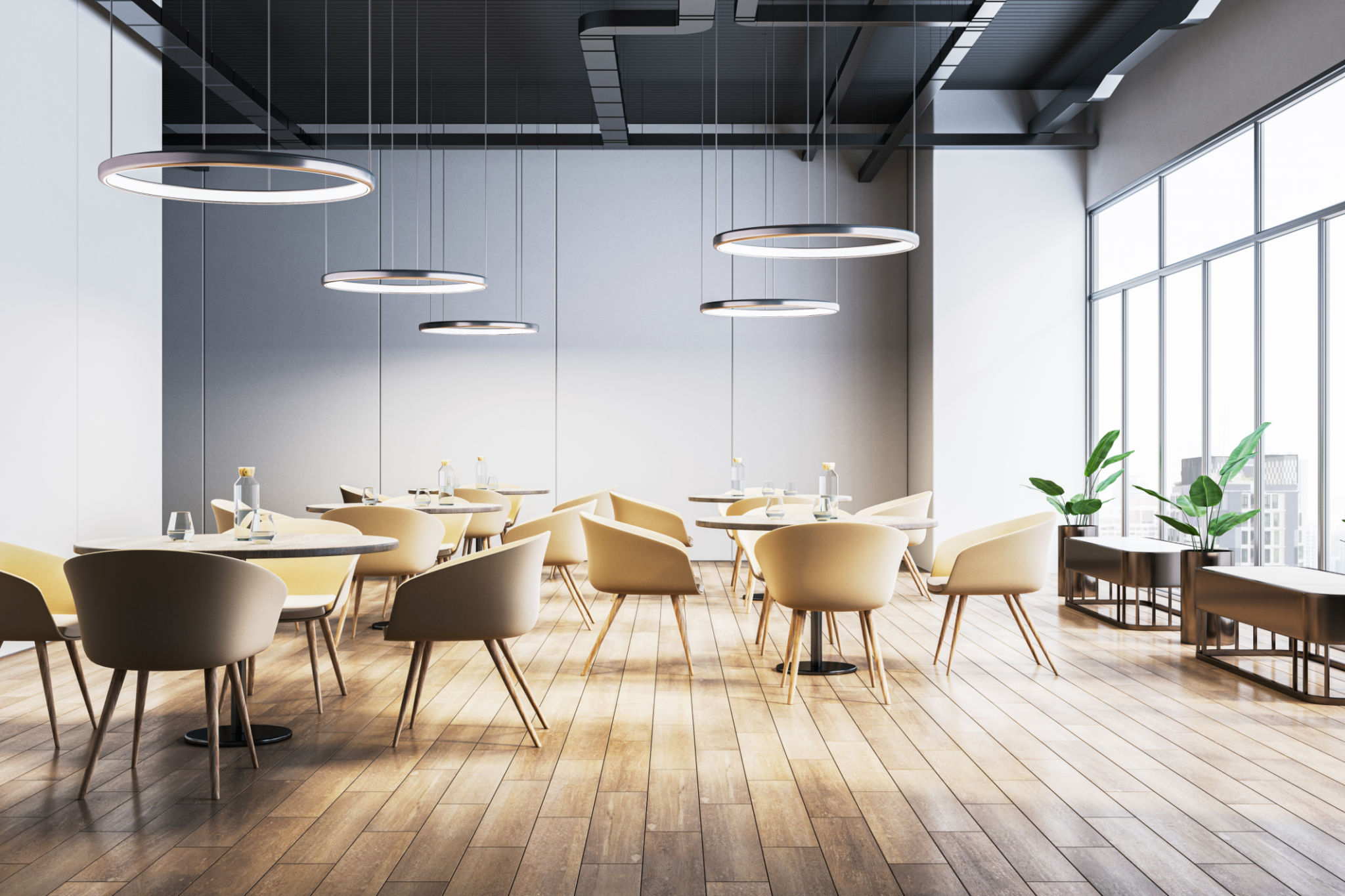 modern restaurant interior