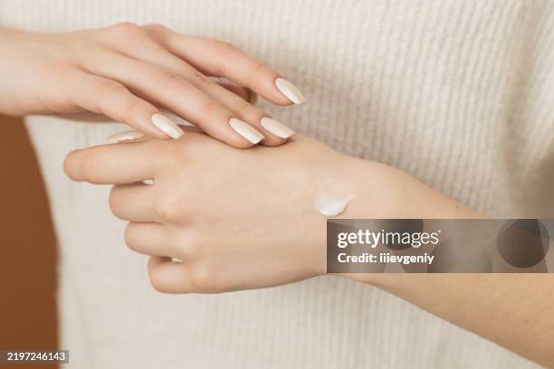 hand cream. skin care - hand cream stock pictures, royalty-free photos & images