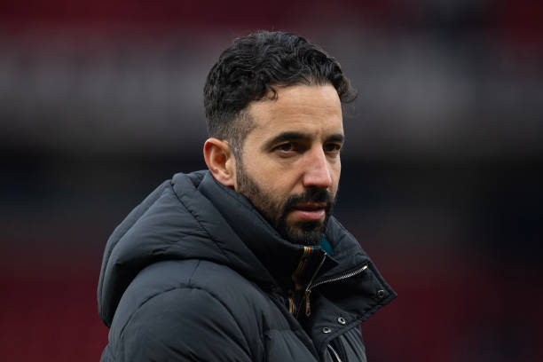 Ruben Amorim, Head Coach of Manchester United, following the Premier League match between Manchester United FC and Crystal Palace FC at Old Trafford.
