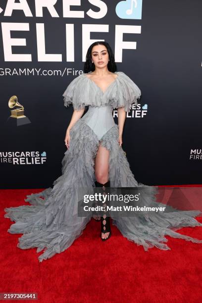 Charli XCX attends the 67th Annual GRAMMY Awards on February 02, 2025 in Los Angeles, California.