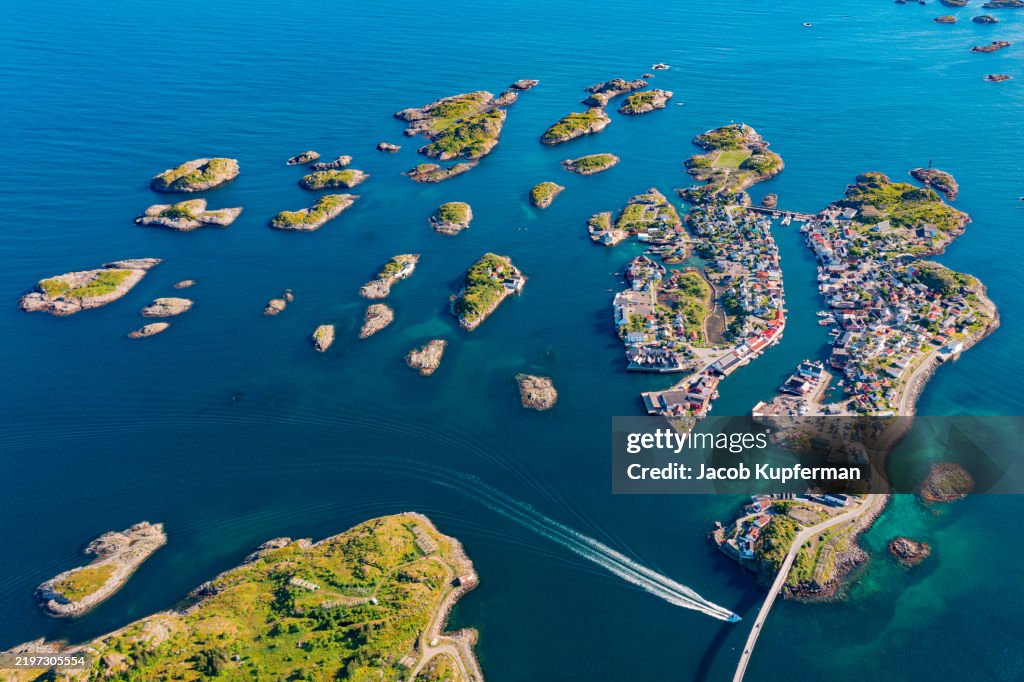 Henningsvær Village in the Lofoten Islands, Norway