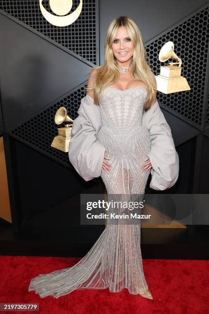 Heidi Klum attends the 67th Annual GRAMMY Awards at Crypto.com Arena on February 02, 2025 in Los Angeles, California.