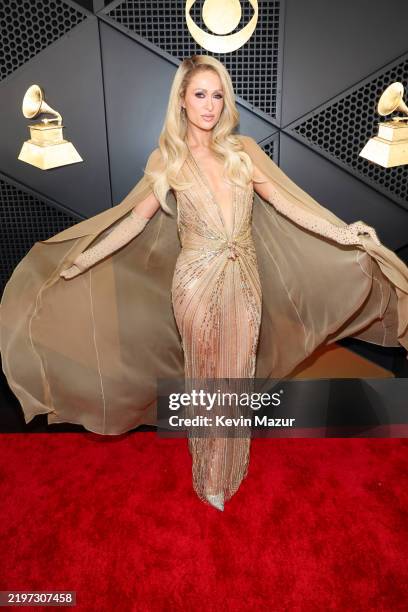 Paris Hilton attends the 67th Annual GRAMMY Awards at Crypto.com Arena on February 02, 2025 in Los Angeles, California.