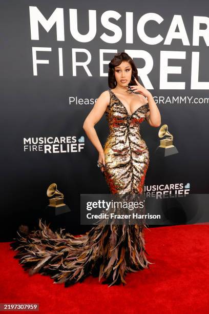 Cardi B attends the 67th GRAMMY Awards on February 02, 2025 in Los Angeles, California.