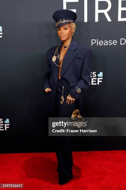 Janelle Monáe attends the 67th GRAMMY Awards on February 02, 2025 in Los Angeles, California.