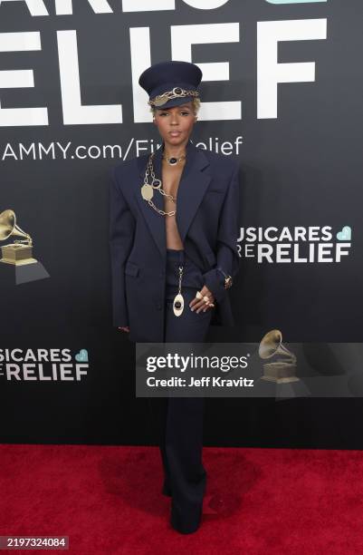 Janelle Monáe attends the 67th GRAMMY Awards at Crypto.com Arena on February 02, 2025 in Los Angeles, California.
