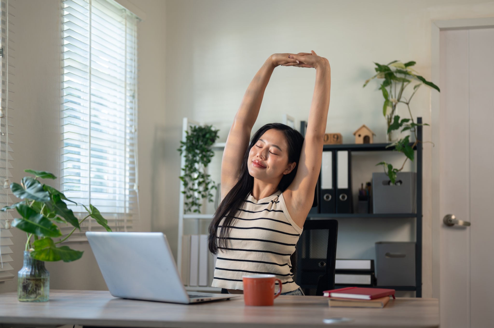 desk yoga