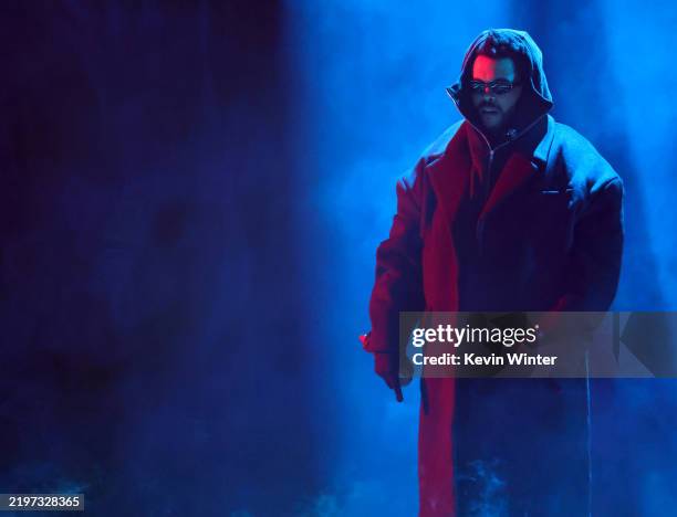 The Weeknd performs onstage during the 67th Annual GRAMMY Awards at Crypto.com Arena on February 02, 2025 in Los Angeles, California.