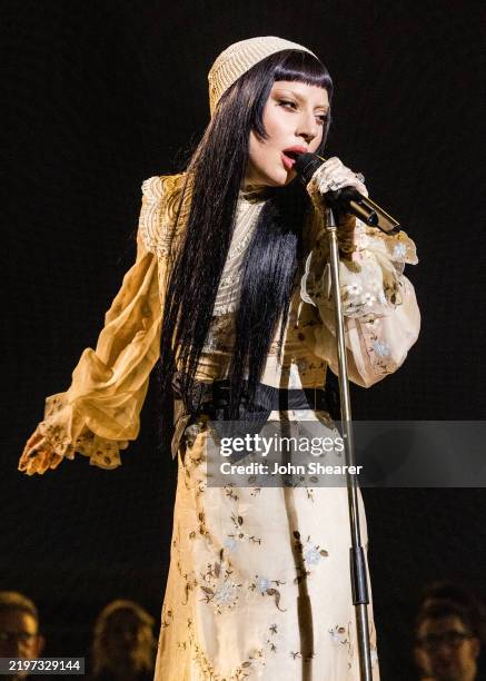Lady Gaga performs onstage during the 67th Annual GRAMMY Awards at Crypto.com Arena on February 02, 2025 in Los Angeles, California.
