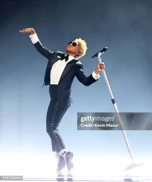 Janelle Monáe performs onstage during the 67th Annual GRAMMY Awards at Crypto.com Arena on February 02, 2025 in Los Angeles, California.