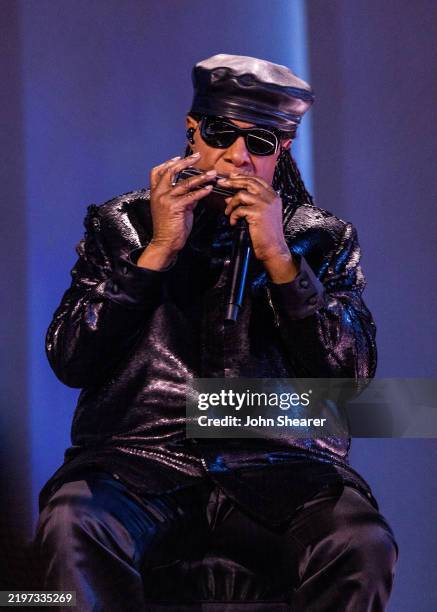 Stevie Wonder performs onstage during the 67th Annual GRAMMY Awards at Crypto.com Arena on February 02, 2025 in Los Angeles, California.