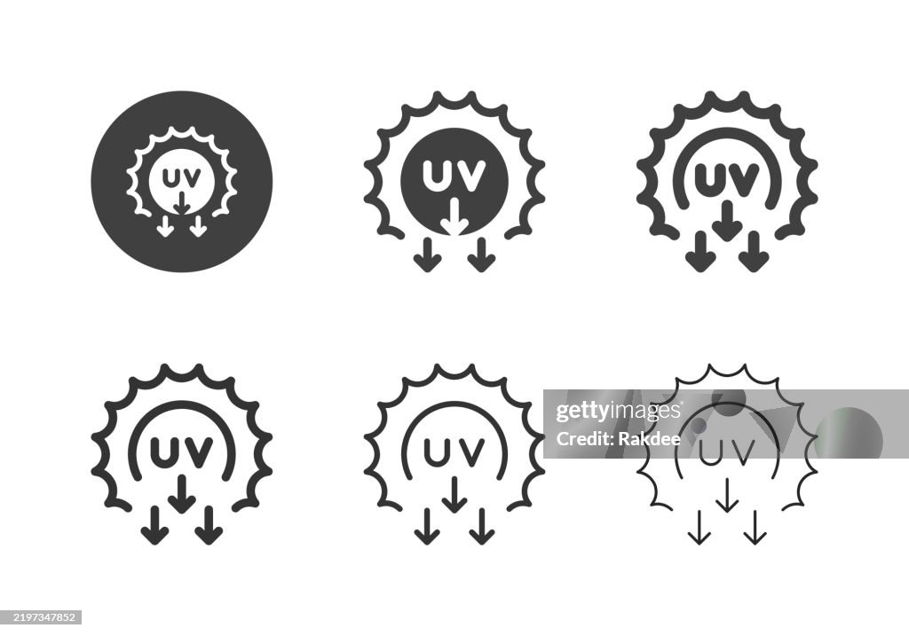 UV Radiation Icons - Multi Series
