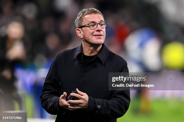 Madrid, Spain Ralf Rangnick looks on during the UEFA Champions League 2024/25 League Phase MD7 match between Real Madrid C.F. And FC Salzburg at...